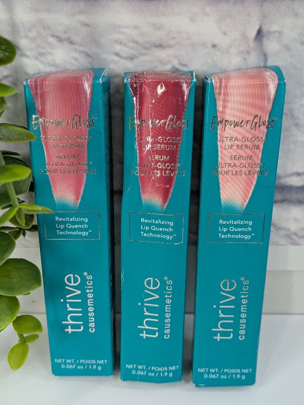 NIB LOT3! HILDA JO SUZY💚Thrive Causemetics Empower Ultra Gloss Lip Serum